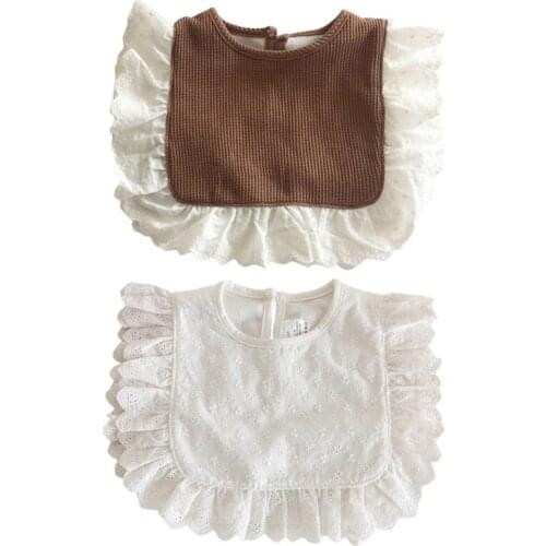 Baby Infants Feeding Bibs Soft Cotton Saliva Towel Toddler Newborn Drool Burp Cloth Shower Gifts GXMB