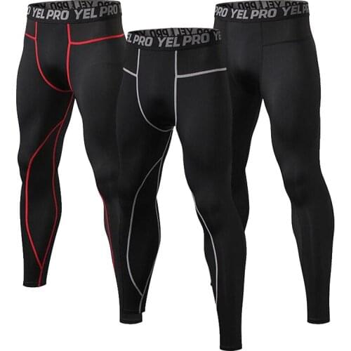 New Mens PRO Compression Running Tights Men Sport Leggings High Elasticity Breathable Gym Fitness Training Men Sport Pants