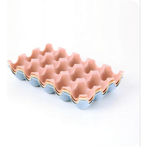 Stacked 15 Grids of Egg Storage Box for Duck Egg Protection Tray Refrigerator Fresh-keeping Box Shatter-resistant Egg Box