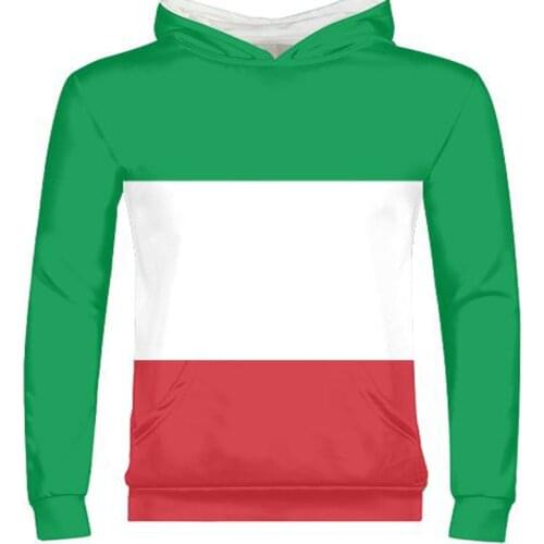 ITALY male custom made name number ita zipper sweatshirt nation flag italian country italia college print photo text boy clothes