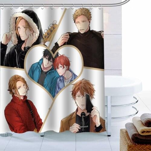 ShunQian Given Anime Shower Curtain Polyester Fabric 12 Hooks For The Bathroom Waterproof Mildew Funy Bath Curtain