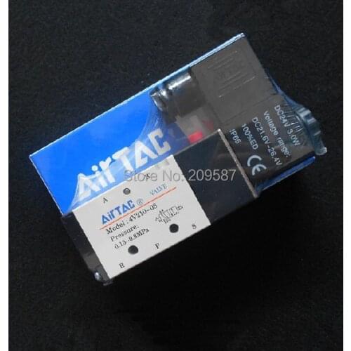 1x 4V210-08 5Ports2Position Single Solenoid Pneumatic Air Valve 1/4" BSPT DC24V