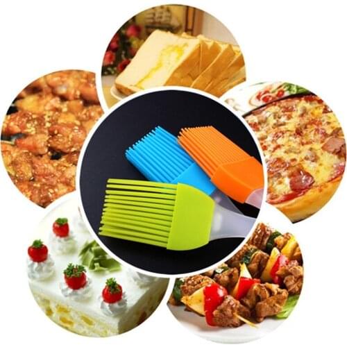 2Pcs Eco-friendly Silicone Liquid Oil Cake Brush Tools Butter Bread Pastry Brush Baking Tool Sauce/ Vinegar Cooking Tools