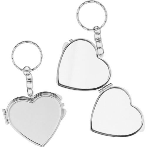 2 Pieces Mirrors Double-sided Makeup Mirror Compact, Foldable