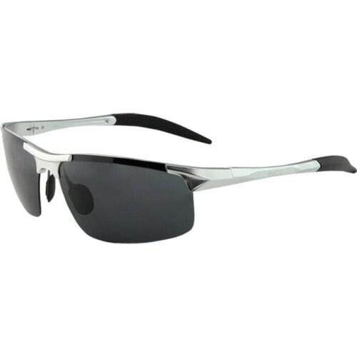 2019 Mens Sports Style Polarized Sunglasses Driver Glasses Unbreakable Frame 100% Uv400 Al-mg Design Lightweight And Durable