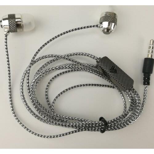 300PCS direct deal wholesale universal golden sparkle sliver pink earphones earcup headset 110cm crystal line 3 Color with mic