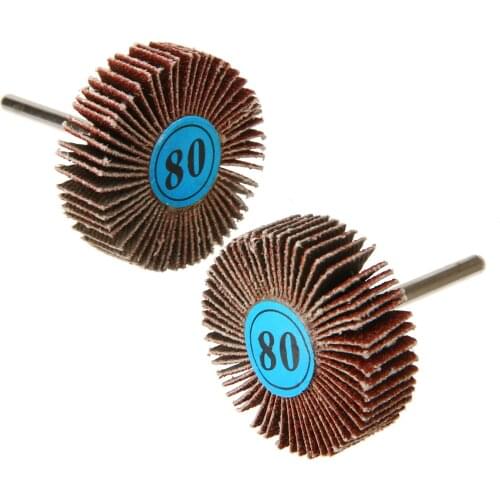 10pcs Mini Abrasive Flap Wheels 80Grit Sanding Discs Flap Sanding Disc Wheel Polishing Reburring Rotary Tool For Metal Woodwork