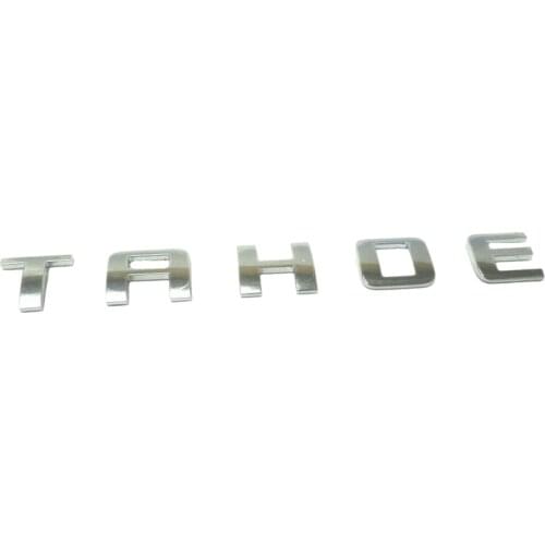 For Chevrolet Tahoe Side Aluminum 3D Letter Name Emblem Decals