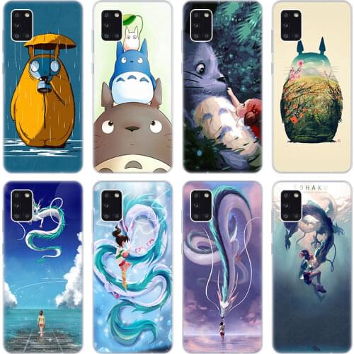 Totoro Spirited Away Ghibli Kaonashi Soft Case for Samsung Galaxy A02 A10 A11 A12 A20 A20E A21 S A22 A30 A31 A32 A01 Core Cover