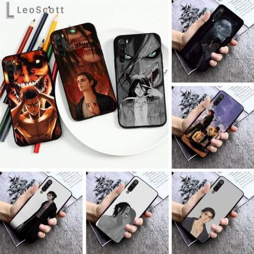 Attack on Titan Eren Jaeger Phone Case For Xiaomi Redmi note 7 8 9 pro 8T 9S Mi Note 10 Lite pro