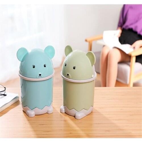 Home Daily Necessities Desktop Decoration Cute Mini Trash Can Table Dining Table Desk Creative Decoration CartoonBucket Garbage