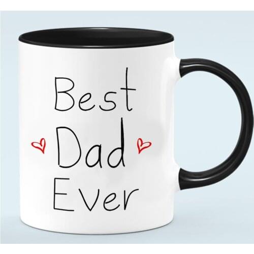 Best Dad Ever Coffee Mug Father Gift 11oz Ceramic Papa Birthday Travel Tea Mugs and Cup