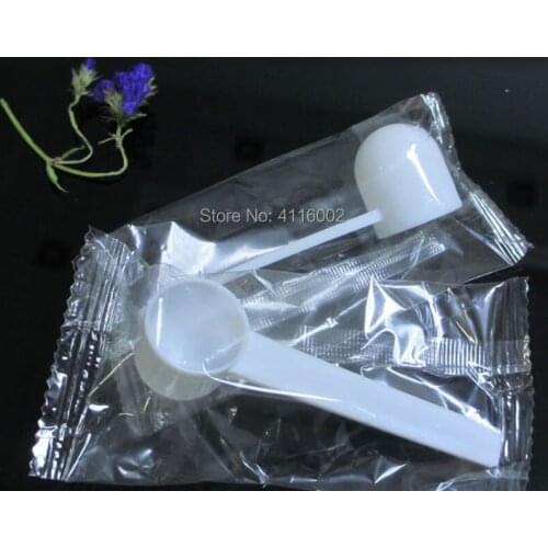 500pcs/lot 5g Transparent Spoon 5 gram Food Grade PP Medical Milk Powder Liquid Round-bottomed Spoon Plastic Scoop