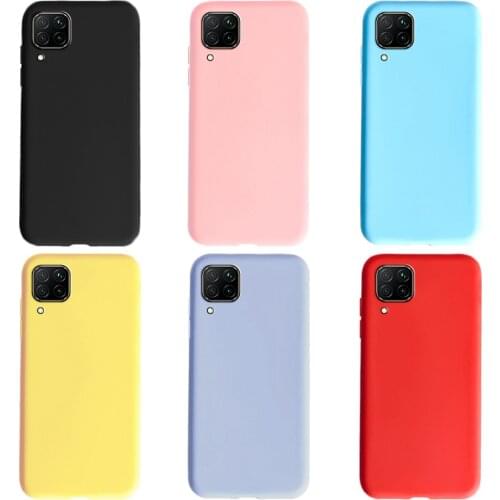 Matte Case For Huawei P40 Lite 6.4'' Ultra Slim Soft TPU Back Cover Phone Cases For Huawei P40 Lite E 6.39'' Cute Fundas Housing