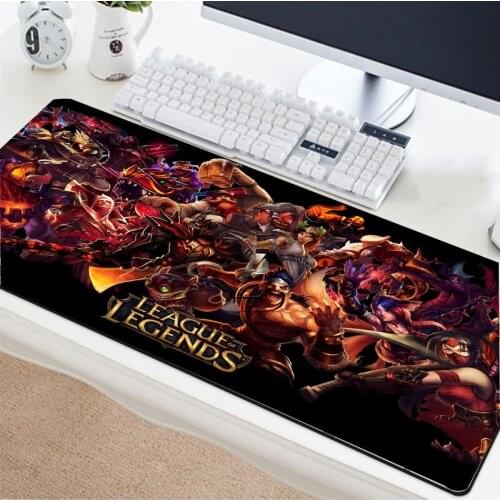 MRGBEST cool League of Legends game mouse pad multi-size optional beautiful lock edge game keyboard pad CSGO LOL dedicated