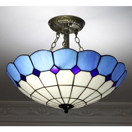 Multicom European aisle ceiling chandelier lamp simple anti blue Mediterranean garden style iron lamp 1629CW