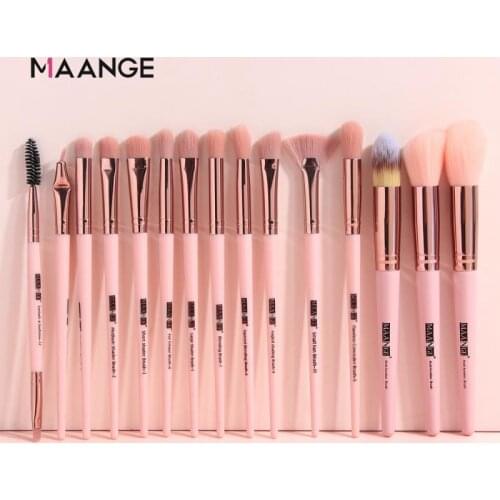 15Pcs Makeup Brushes Set Eyeshadow Eyeliner Lip Powder EyeShadow Foundation Blusher Brushes Kit Beauty Brush Makeup Tools