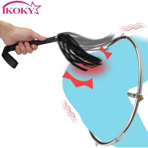 Stainless Steel Knee Lock With whip and Lock Training Female Slave Hip Lock Round Shape Adult Game SM Product