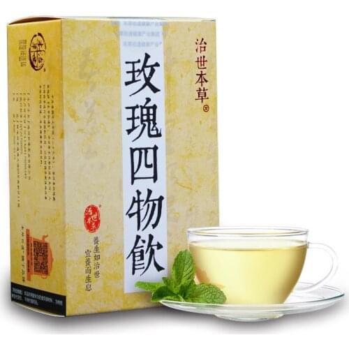 CN health 90g/box*2boxes Rose four things drinking bags of tea to cure the herb skin rose tea ginseng