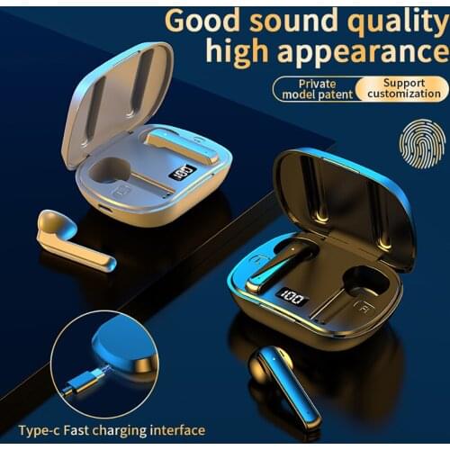 TWS Earphones K9 Wireless 5.0 Bluetooth Headphones Touch Contro LED Display HD Mic Earbuds ipx5 Waterproof Sport Gaming Headset
