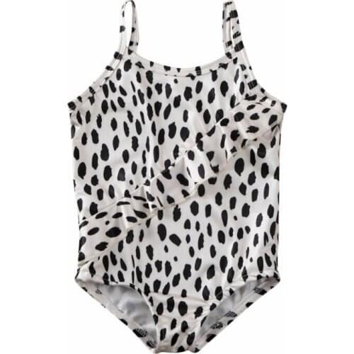 NEW 2020 Toddler Kids Baby Girls Leopard Tankini Swimwear Swimsuit Swimming Costume 1-6Y