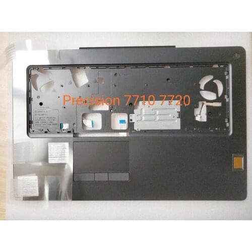 Orig new Laptop case for DELL PRECISION 7710 7720 PALM REST with touchpad and powerswitch Fingerprint module DP/N 08DKRC