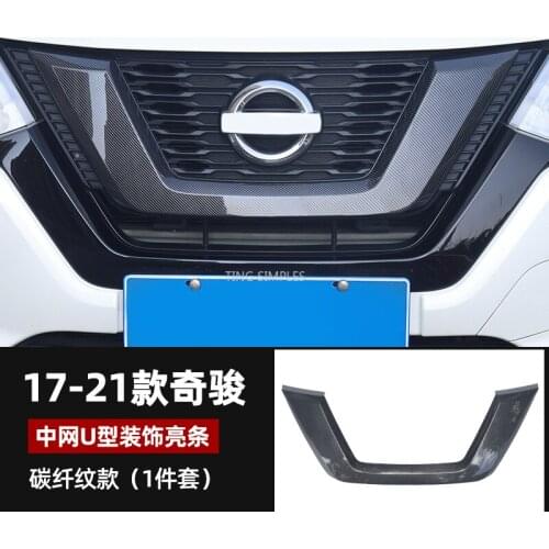 For Nissan X-Trail XTrail T32/Rogue 2017 2018 2019 2020 Car Front Engine Machine Grille Grid Grill Upper Stick Lid Trim Parts