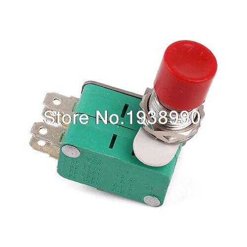 AC250V 10Amp Momentary Emergency Stop Push Button Switch