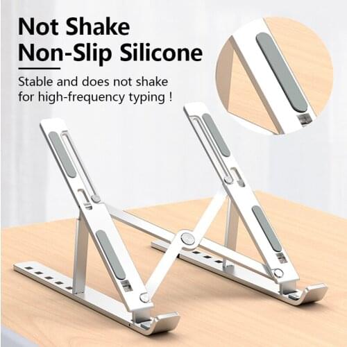 Laptop Stand Holder N8 for MacBook Air Pro Adjustable Aluminum Laptop Riser Foldable Portable Notebook Stand for 11/13/17 Inch