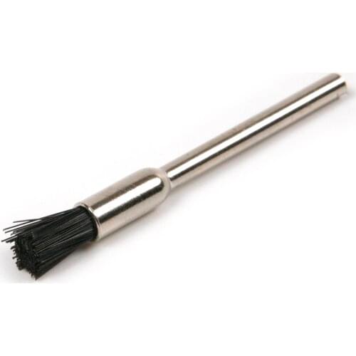 Useful 1Pcs 5mm Black Nylon Polishing Brush good toughness durable Metal Handle Brush for Jade polishing Metal derusting
