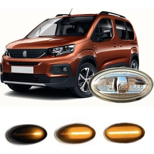 Fit for Peugeot Rifter 2018 2019 2020 2021 Dynamic LED Indicator Side Marker Signal Light Accessories