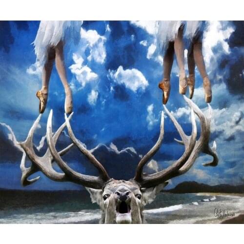 Hand Painted Living Room Canvas Oil Painting On Point by Celito Medeiros Abstract Wall Painting Handpainted Art Gifts