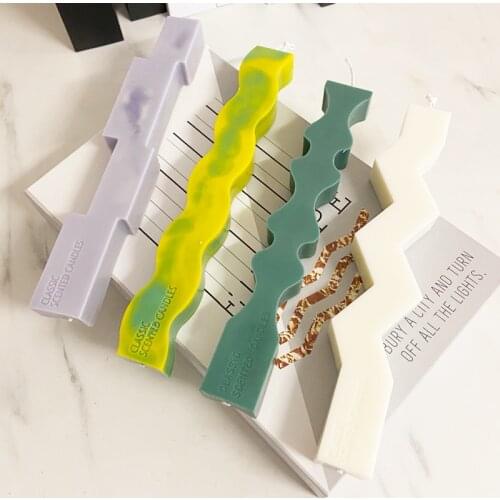 Long Irregular Branch-Shaped Silicone Handmade Candle Mold DIY Simple Scented Candle Making Supplies Mold Home Decoration