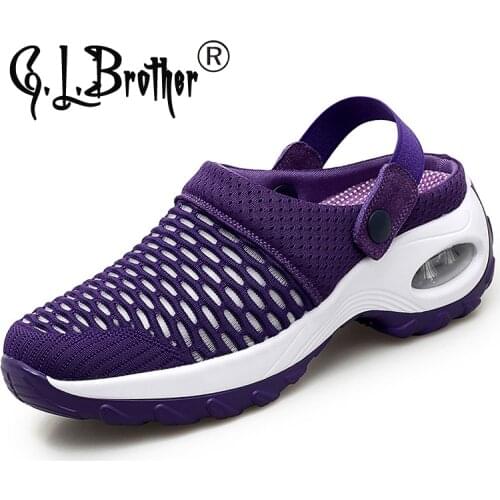G.L.Brother Orthopedic Sandals Hypersoft Sneakers Women 2021 Summer Air Cushion Casual Slipper Shoes