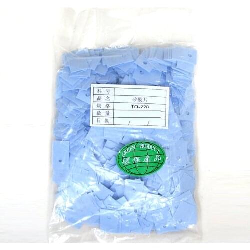 50pcs TO-220 Transistor Radiator Cooling Silicone Thermal Pad Film Computer CPU Graphics Card Heat Sink Sheet Insulation Gasket