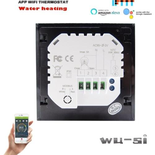 95V-240VAC Wifi thermostat- smart thermostat for Underfloor Warm System Works with Alexa Google home