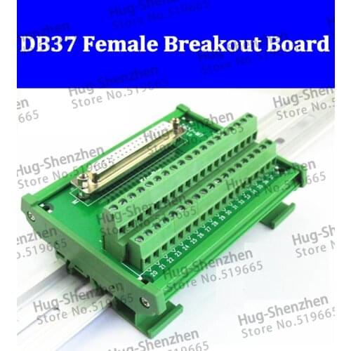 High quality D-SUB DB37 Female Header Breakout Board, Terminal Block, Connector