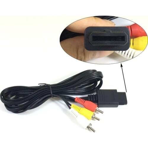 1.8M 6ft RCA AV Video TV Cable Cord av cable for N64 Game Cube SFC N64 NGC AV
