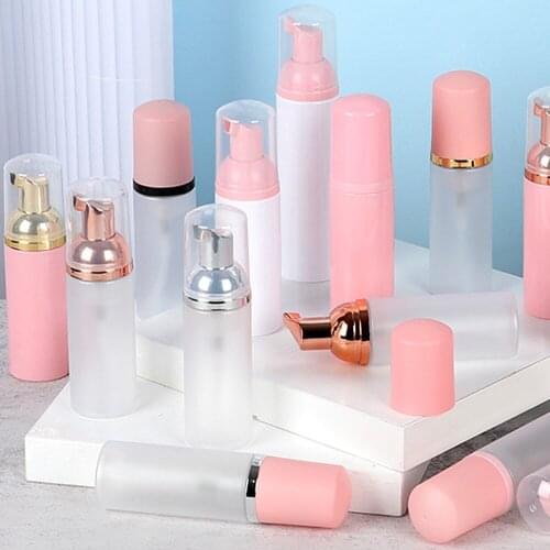 1PC Plastic foam pump bottle empty face eyelashes cosmetic bottle cleaner soap dispenser Foaming Bottle Home Bathroom Tools