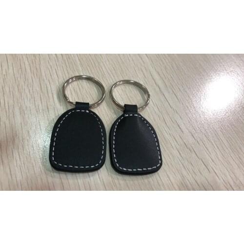 125khz T5557 T5567 T5577 Readable Writable Leather rfid ID Tag Keychains ID Token for copy duplicate EM4100 EM4305 rfid card