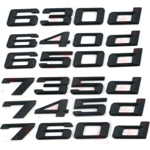 2017 Lastest Design 630d 640d 650d 735d 745d 760d 420d car Emblem car rear sticker for BMW 4 6 7 series E38 E63 E64 F01 F12 F35