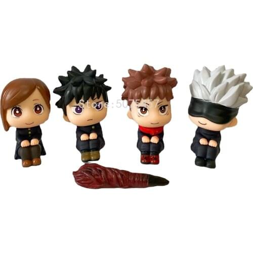 5pcs/set Jujutsu Kaisen Anime Figure Gojo Satoru Itadori Yuji Action Figure Ryomen Sukunas Finger Jujutsu Kaisen Figurine Doll