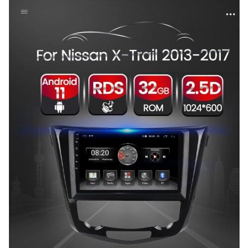 Autoradio Android 11 2GB+32GB Car GPS Multimedia Navigation Radio Player For Nissan X-Trail 2013 2014 2015 2016 2017