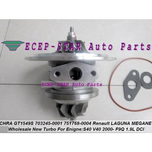 Free Ship Turbo Cartridge CHRA GT1549S 703245 751768 751768-5004S 717345-0002 703245-0002 For Renault Laguna Megane V40 F9Q 1.9L