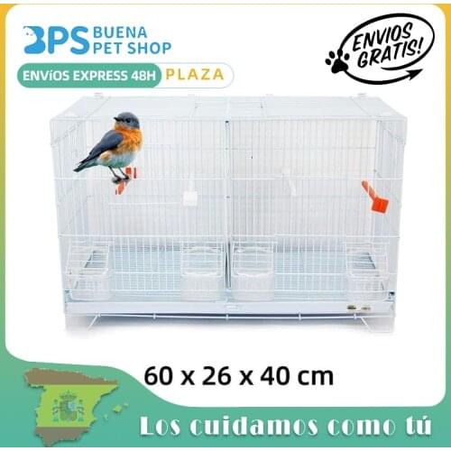 BPS incubation cage bird breeding cage with feeder drinking bucket jumper size M/L (L: 60x26x40 cm)