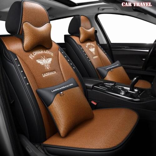 CARTRAVEL flax car seat covers For Skoda Octavia 2 a7 a5 a3 Fabia Superb 2 3 Rapid Yeti super auto accessories seat cover cars