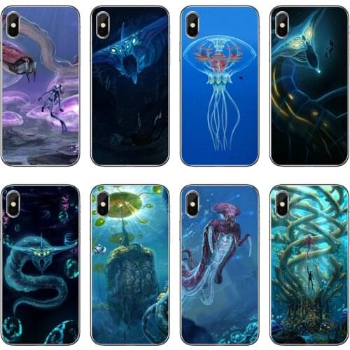 Subnautica Painting Silicone Phone Case For iPhone 12 11 Pro Max Mini XS Max XR X 8 7 Plus 6 6S Plus 5 5S SE 2020