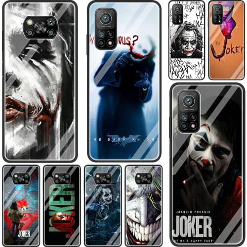The Joker Joaquin Cover Case for Xiaomi Mi Poco X3 NFC Note 10 Lite 9T 10T Pro CC9E 10S Tempered Glass Soft Edge Shell