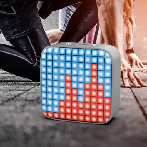 MY683 Colorful Wireless Speaker LED Light Compact Creative Bluetooth 5.0 Speaker For Parties Rechargeable Working Time 4-6 Hours