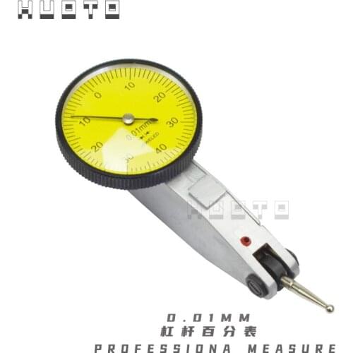 2 IN 1 0-0.8mm/0.01mm Dial test Indicator With Mini Universal Flexible Magnetic Base Holder Stand + Dial Test Indicator Gauge